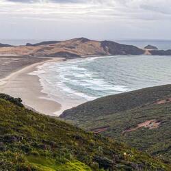 Der Blick vom Cape Reinga Richtung Westen