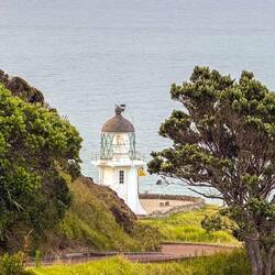 Geschwungene Wege führen an die Spitze der Landzunge