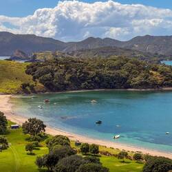 Die grösste Bucht der Insel - hier ist auch Zelten gestattet