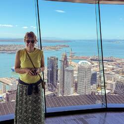 Stephi (und Peter hinter der Kamera) ebenfalls verdammt hoch oben 🫣