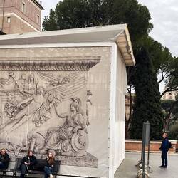 From Vatican Museum looking towards St Peter's