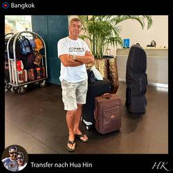 Warten auf Transfer nach Hua Hin