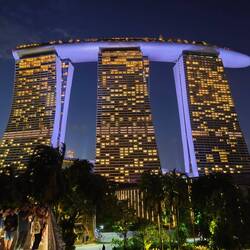 Marina Bay Sands Hotel by night