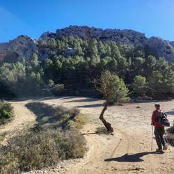 Klettergebiet vor uns.