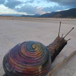 Die Schnecke ist das Symbol der Stadt.