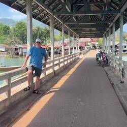 We stopped to explore little villages near the piers.