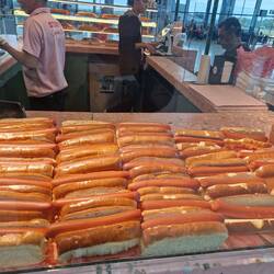 Hot dogs at Panama city airport