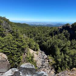 Aussicht oberhalb des Mangawhero Falls