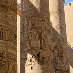 Karnak Temple pillar up-close