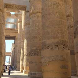 Hypostyle Hall consists of 134 columns arranged in 16 rows