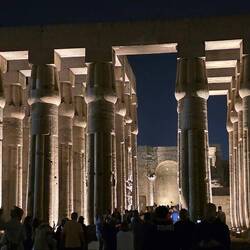 The columns of Luxor Temple