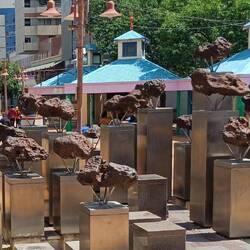 eine Ausstellung von Meteoriten