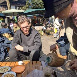 Ein letztes Mal Tee in Longjing