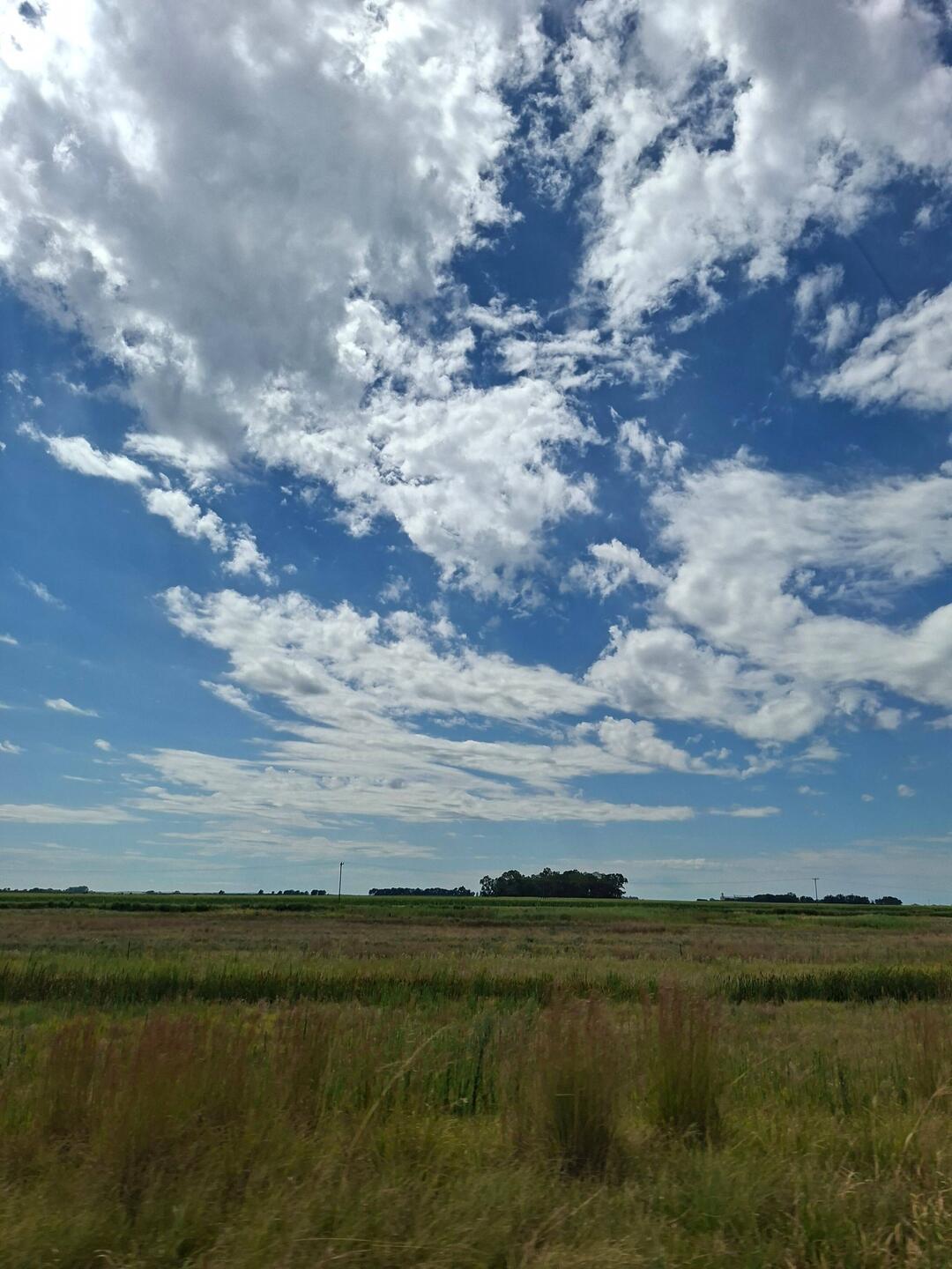 Beautiful clouds over the very dry land.