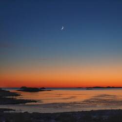 Auch eine tolle Mondsichel schwebte an meiner Terrasse vorbei