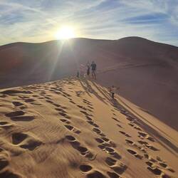 Die letzten Meter geht's zu Fuß
