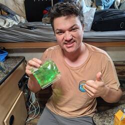 Msn sieht mir die Begeisterung an die Elektrolytlösung am Morgen früh einzunehmen...