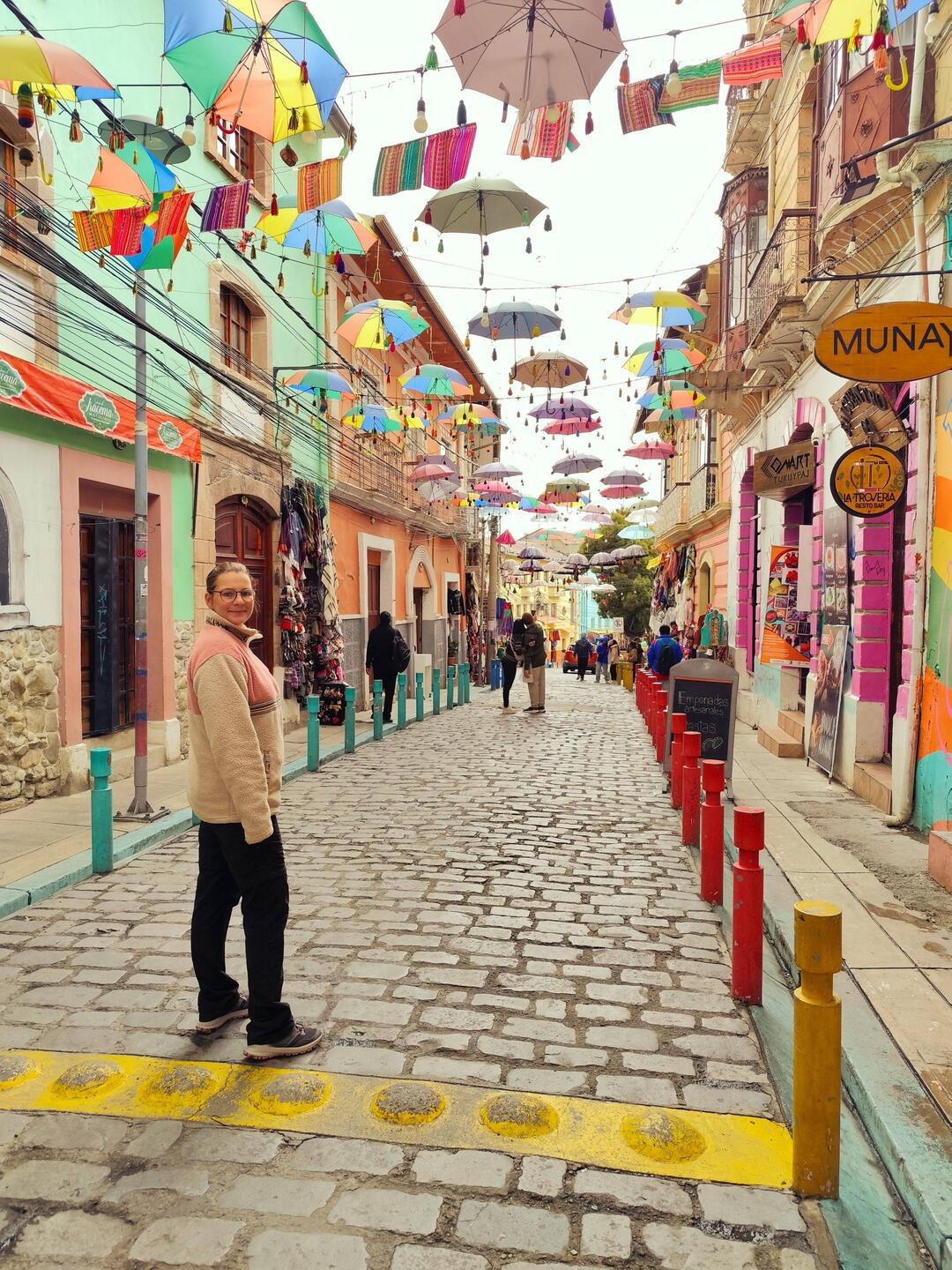 Txpische Touristrasse von La Paz.