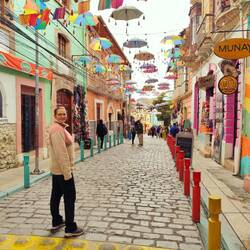 Txpische Touristrasse von La Paz.