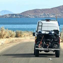 Pavement turns to dirt road