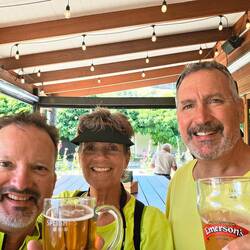 Cheers to a great ride (and being done with it - ha!)