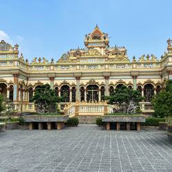 Die größte Pagode im Mekong Delta
