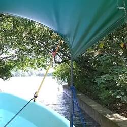 Aus dem Seitenarm wieder hinaus ...