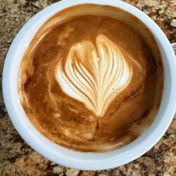 "Handmade Cappuccino- Danke Stefan und Vera für die Gastfreundschaft😉