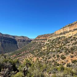 Die Landschaft vom Parkplatz