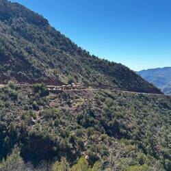 Blick zurück auf den Parkplatz