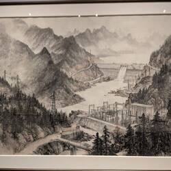 Hier von Li Xiongcai im Jahr 1965 (dargestellt ein Wasserauffangbecken in Guangdong)