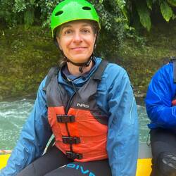 Völlig durchnässt aber glücklich