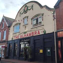 The Alhambra, Middlewich. A cinema in the 1920s, then a bingo hall, a bar & Chinese, now an Italian