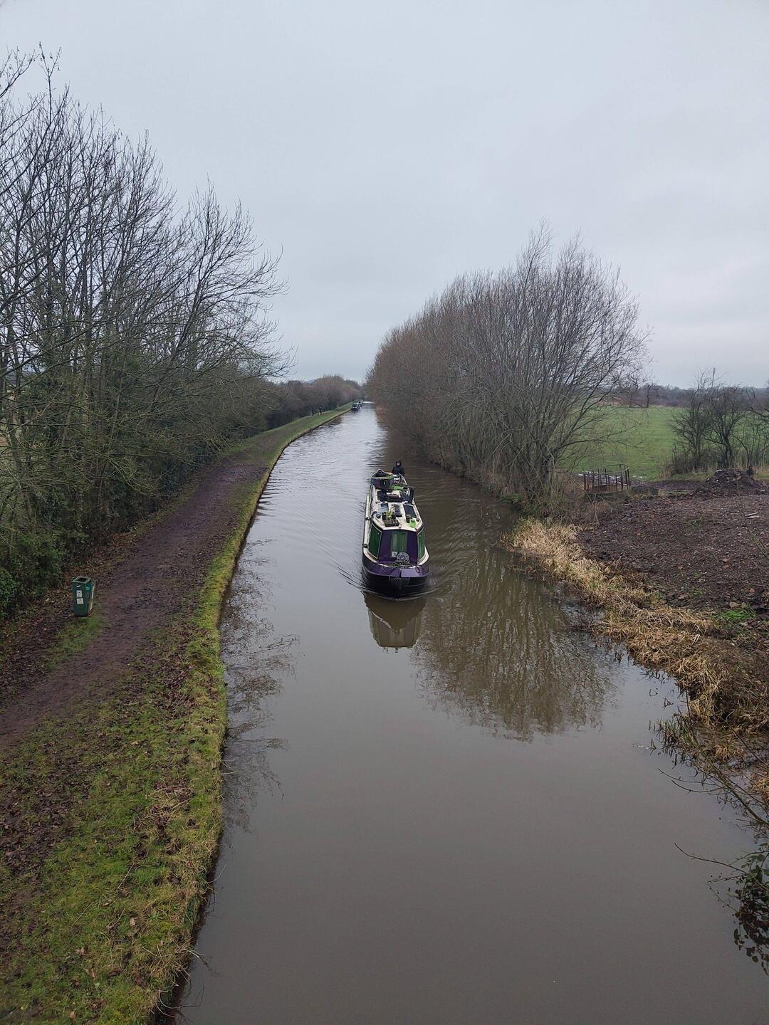 The towpath was a mess of claggy mud which inevitability got traipsed into Rainboat