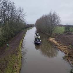 The towpath was a mess of claggy mud which inevitability got traipsed into Rainboat