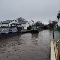 Passing Paul and Antony on Morning Star at Venetian Marina