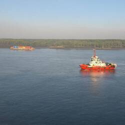 Blick vom Balkon auf die Mangrovenseite