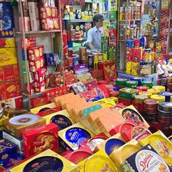 Auch Süßes gab es genug