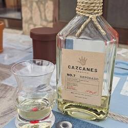 Some refreshments as we continue the 2026 Baja Farkle Championship. So far, Tim's kicking my butt.