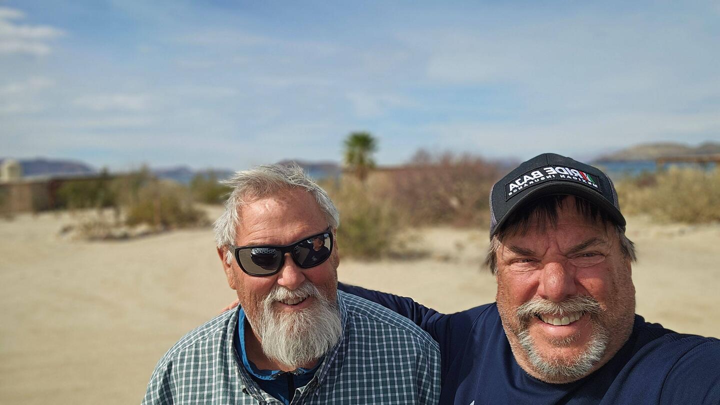 Tim & I are having a great Boyz Trip