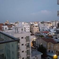 Ausblick vom Balkon.