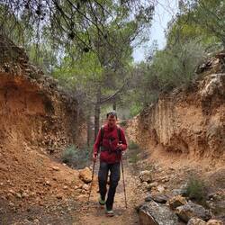 In der kleinen Schlucht.