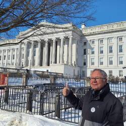 Anbau am Weißen Haus - Finanzministerium, übrigens auf jeder 10 Dollar Note zu finden