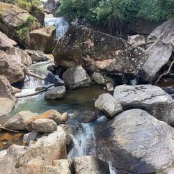 Pretty waterfalls along the roadside