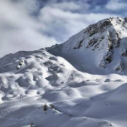Gestern waren wir auf diesen Hängen unterwegs.