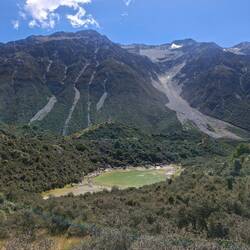 Blue Lake wo jetz grüen isch wägem schrumpfe vom gletscher
