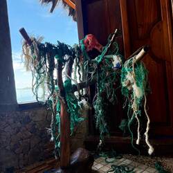 Drying my rope collection (collected from beaches)