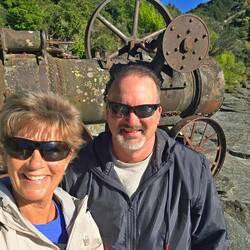 Steep & thorny spur trail to this spot, but we did it!