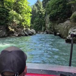 Wow! Tough to capture how close we got to the rocks, but this gives a nice view of the gorge.