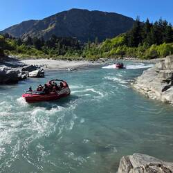 The jet boats as seen from our hike